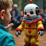 Vidéo : un robot clown surprend en donnant un coup de pied à un enfant lors d'une démonstration